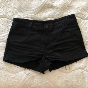 H&M Divided Black Denim Shorts